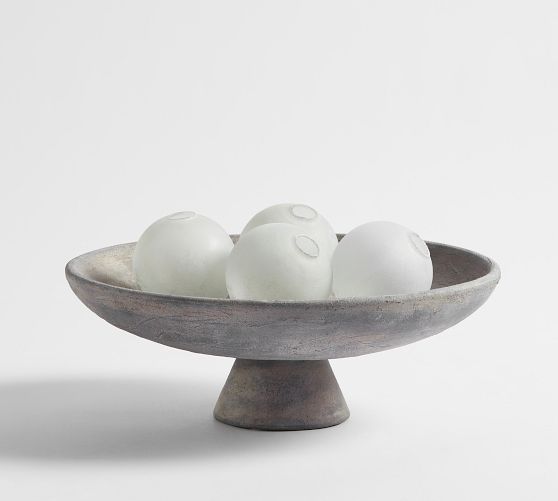 Frosted Glass Spheres Pottery Barn