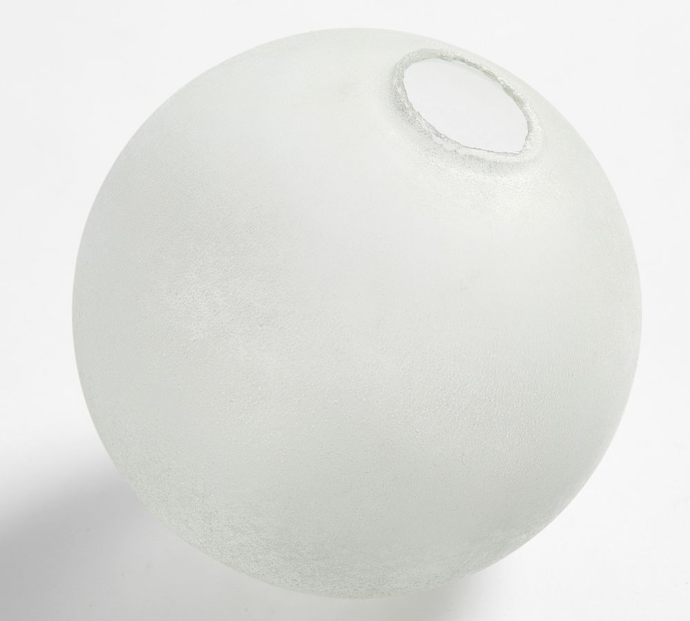 Frosted Glass Spheres Pottery Barn