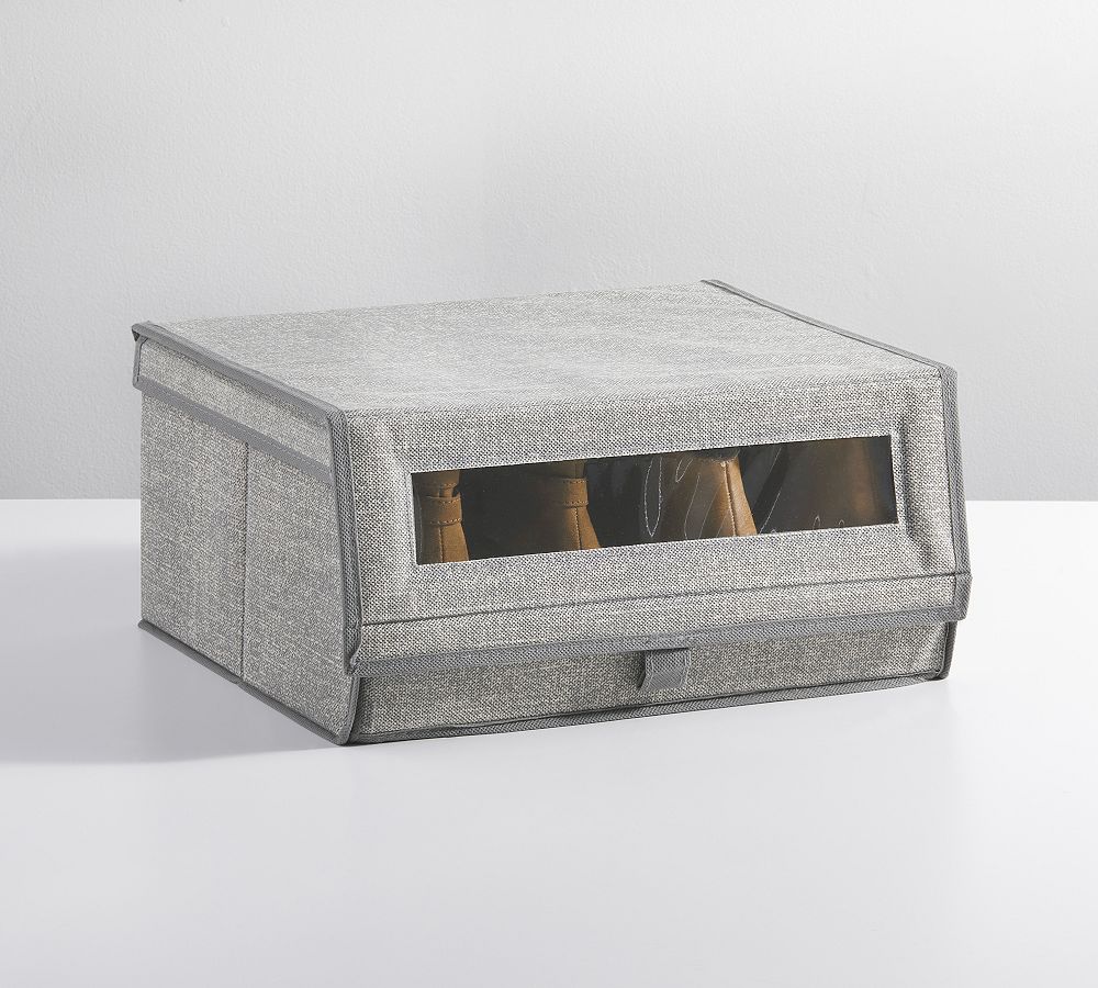 Stackable Shoe Bins Set of 8 Pottery Barn