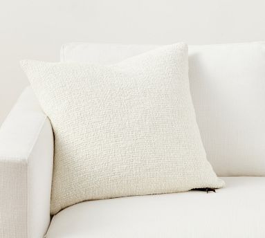 Textured Solid Slub Throw Pillow | Pottery Barn