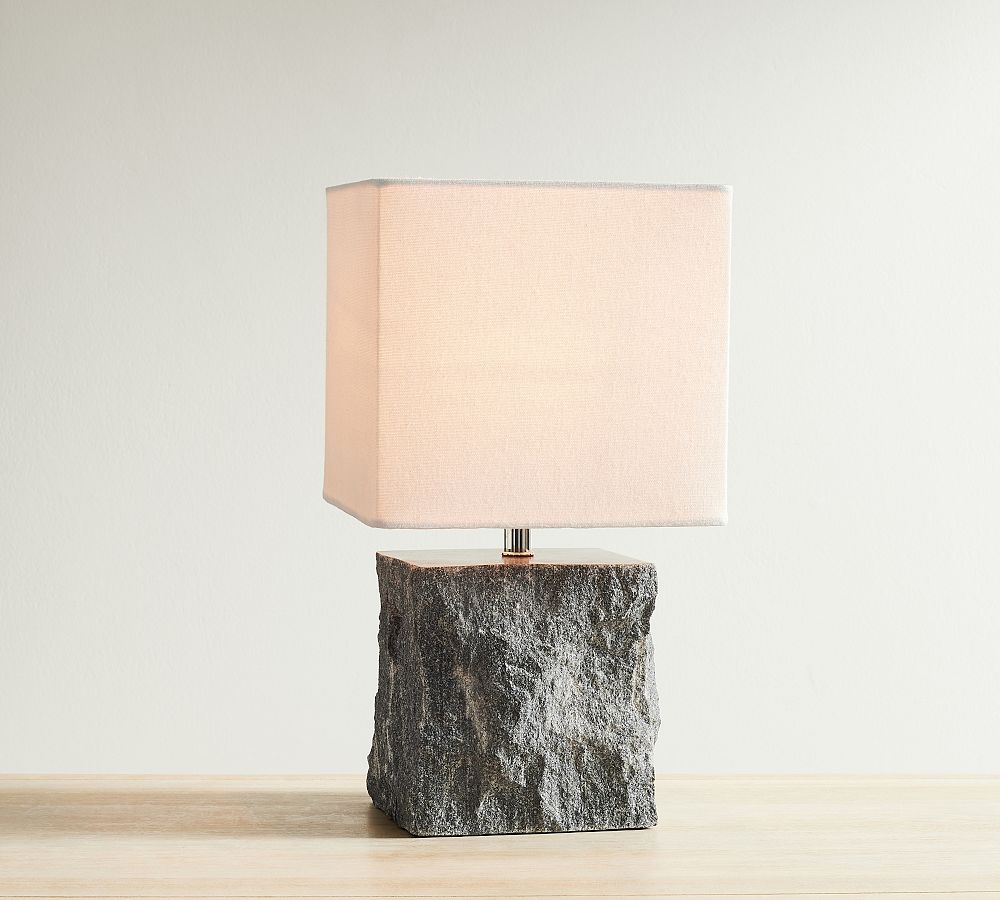 Amara Chiseled Marble Table Lamp Pottery Barn