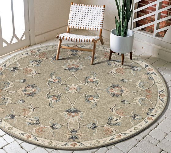 Hallie HandTufted Round Rug Pottery Barn