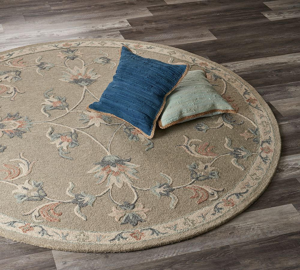 Hallie HandTufted Round Rug Pottery Barn