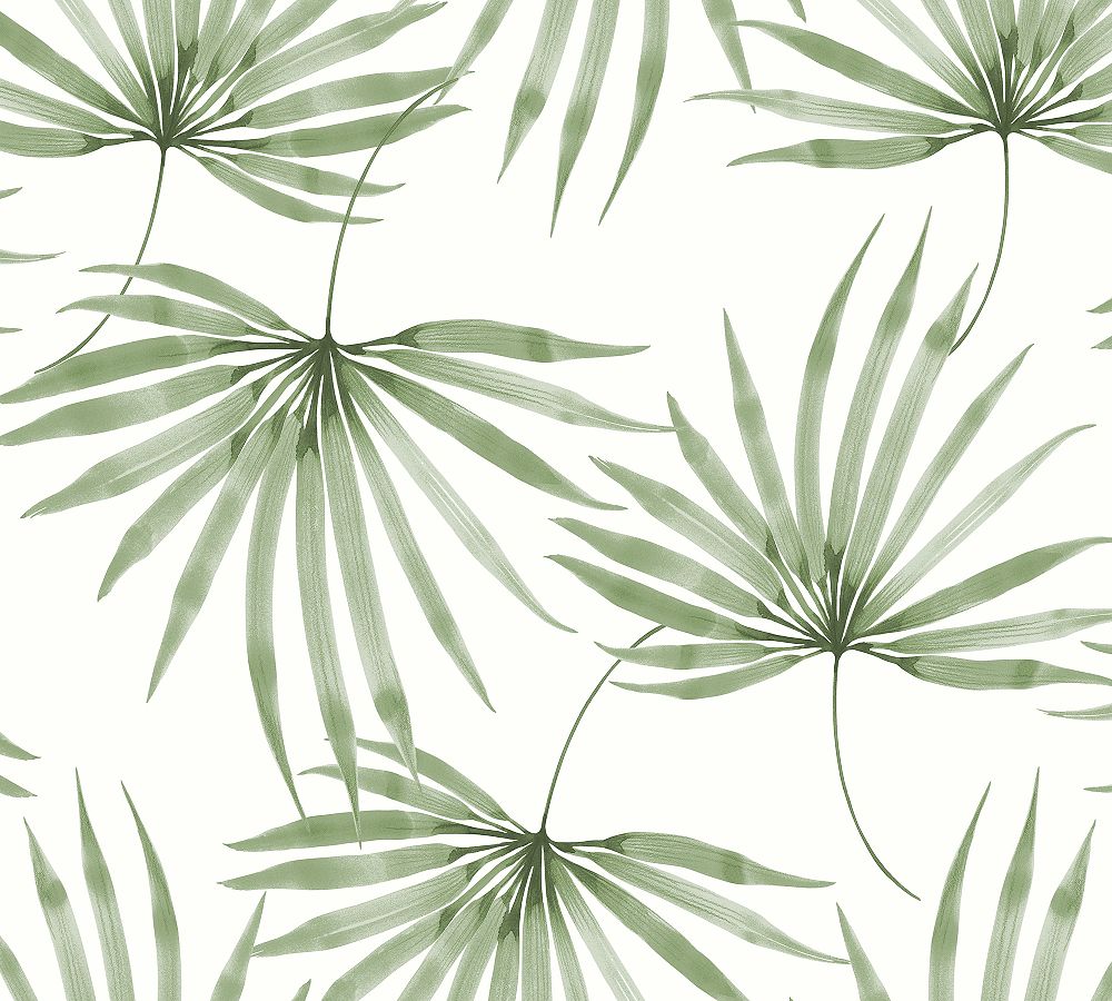Palm Print Wallpaper Pottery Barn