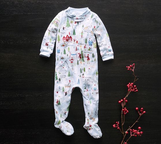 North Pole Organic Cotton Nursery Pajamas Pottery Barn