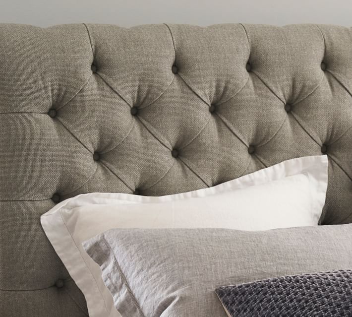 Chesterfield Tufted Upholstered Bed | Pottery Barn