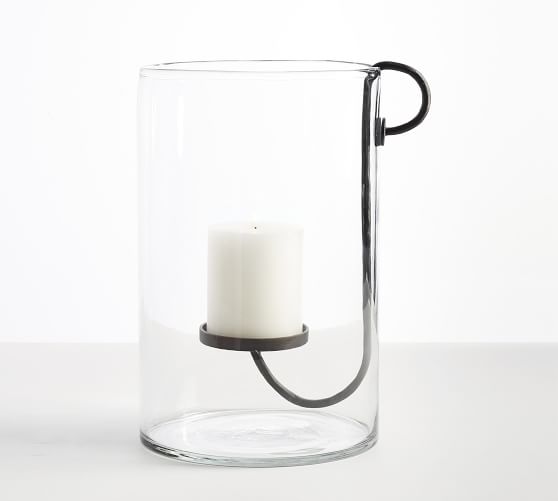 Arlo Floating Hurricane Pillar Candleholder Pottery Barn