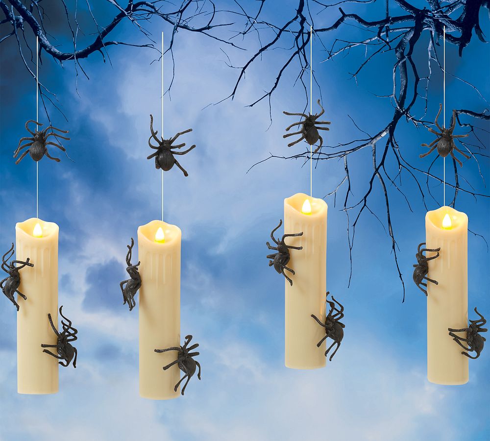 Hanging Spider LED String Lights - Set Of 4 | Pottery Barn