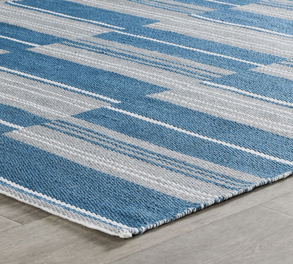 Daley Handwoven Striped Outdoor Performance Rug | Pottery Barn