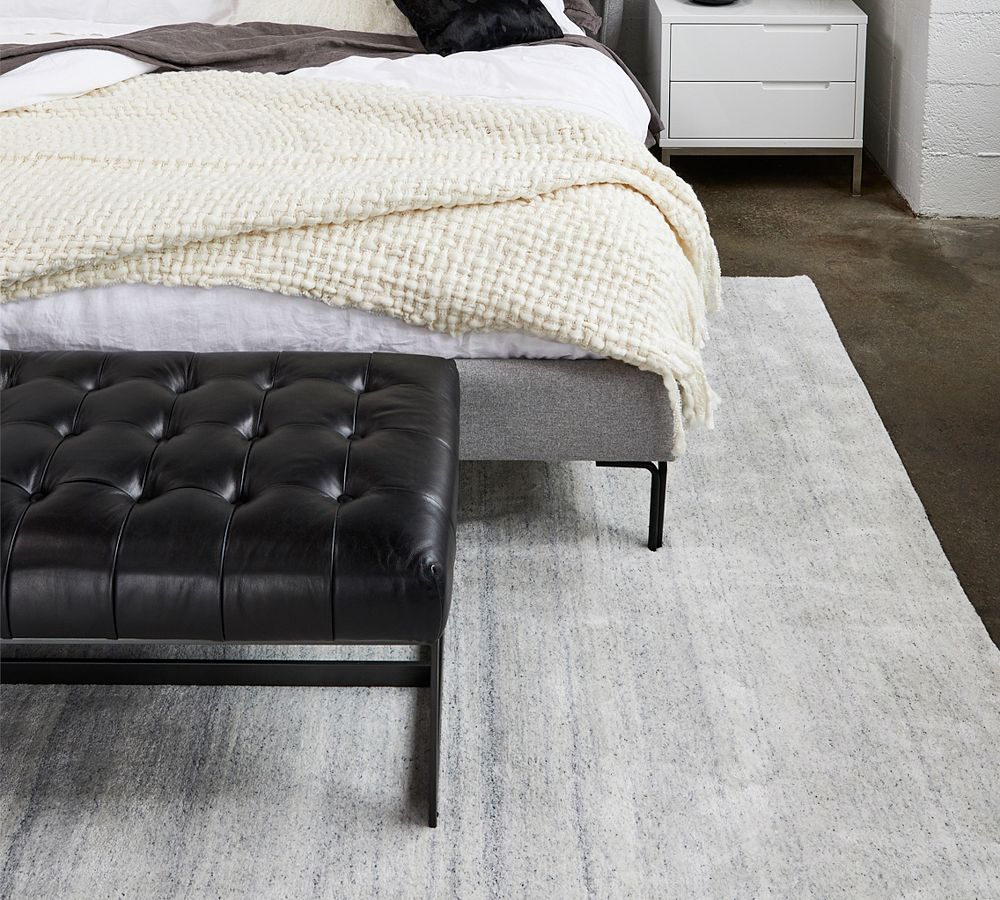 Ram Leather Bench Pottery Barn