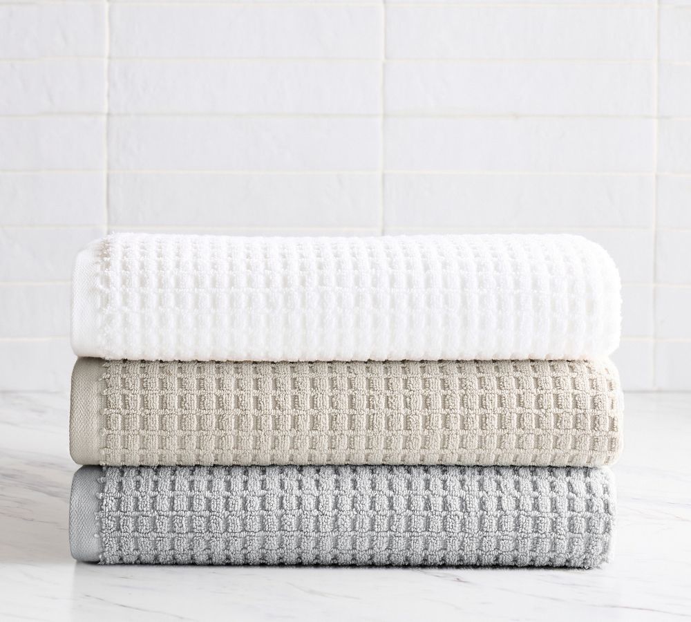 Terry Waffle Towels | Pottery Barn