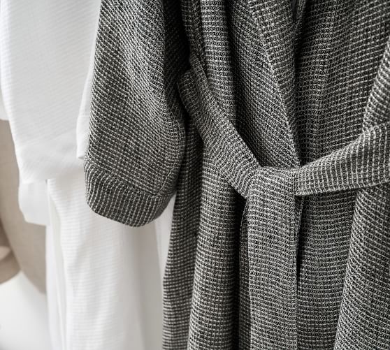 Belgian Flax Linen Waffle Robe | Pottery Barn