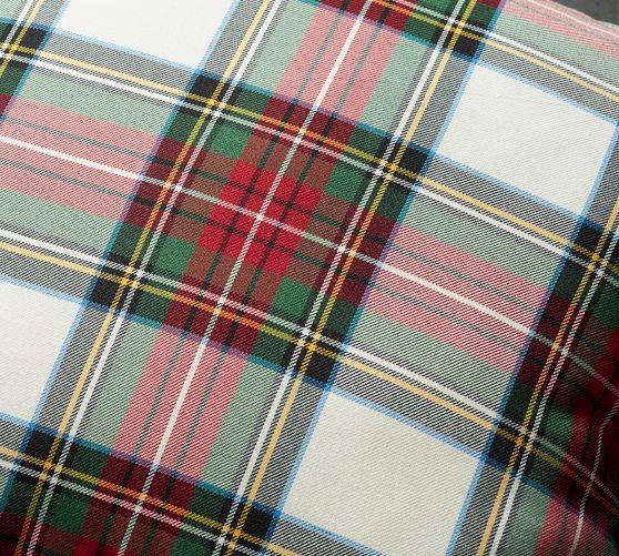 Stewart Plaid Outdoor Pillow Pottery Barn