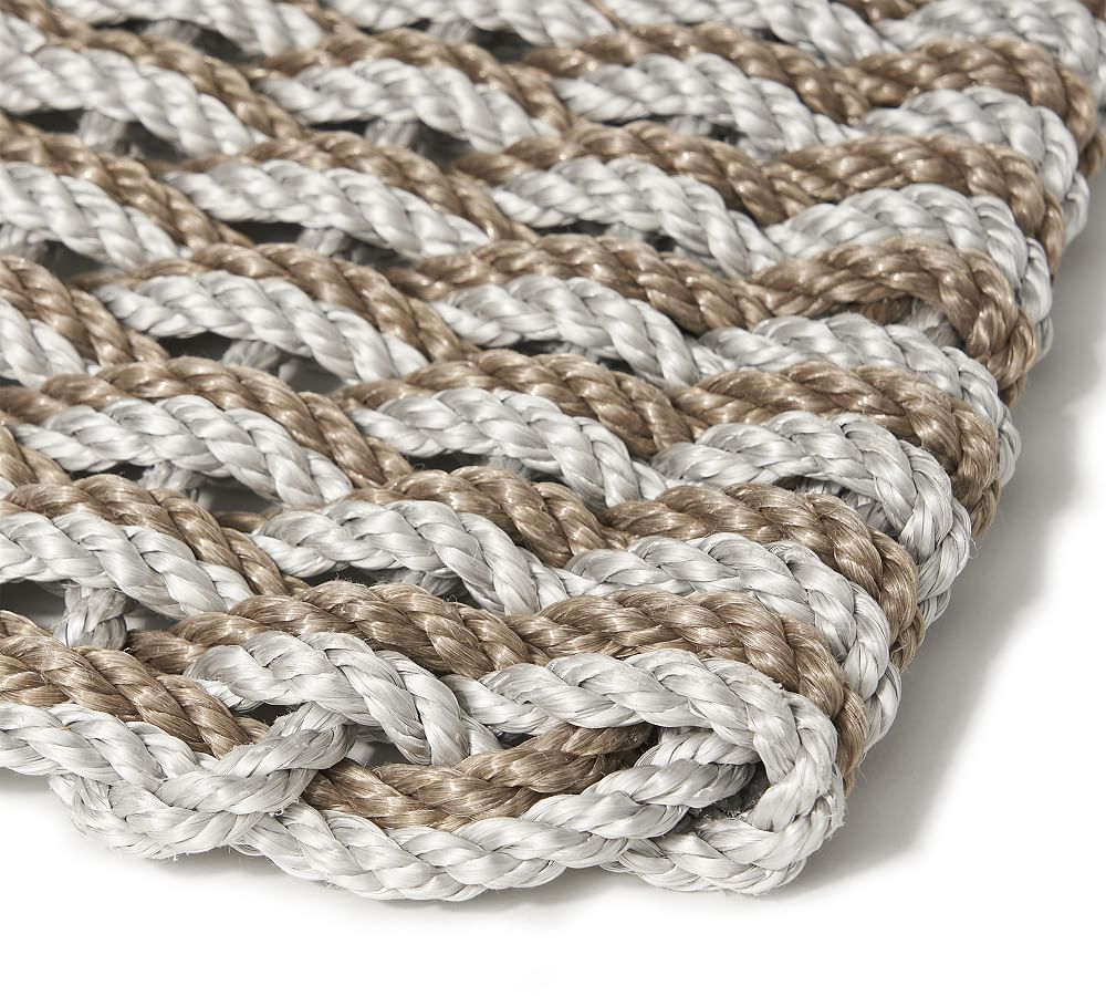 The Rope Co. Elemental TwoTone Handwoven Doormat Pottery Barn