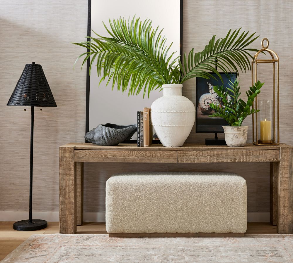 Palisades Reclaimed Wood Console Desk | Pottery Barn
