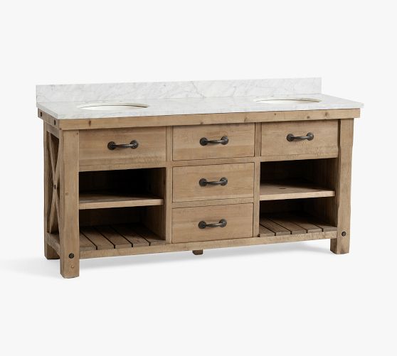 Benchwright 72" Double Sink Vanity | Pottery Barn