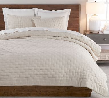 Bliss Handcrafted Linen/Cotton Quilt | Pottery Barn