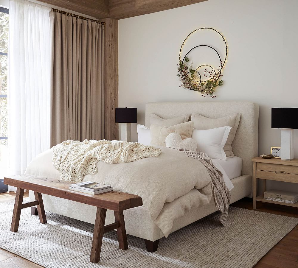 Rustic Reclaimed Wood Bench | Pottery Barn