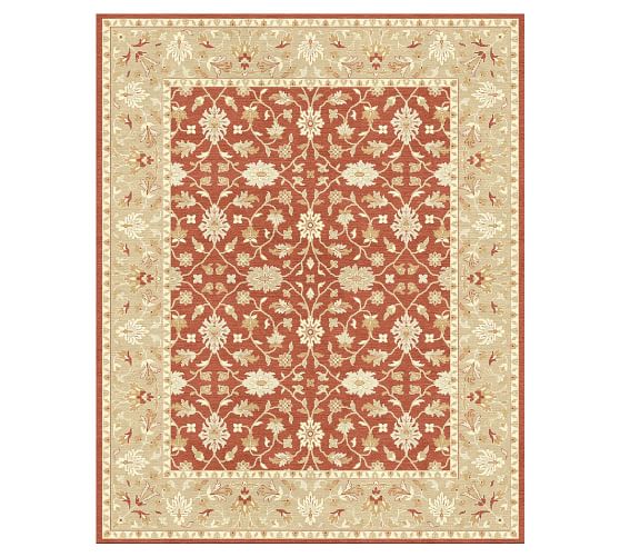 Malika PersianStyle HandTufted Wool Rug Pottery Barn