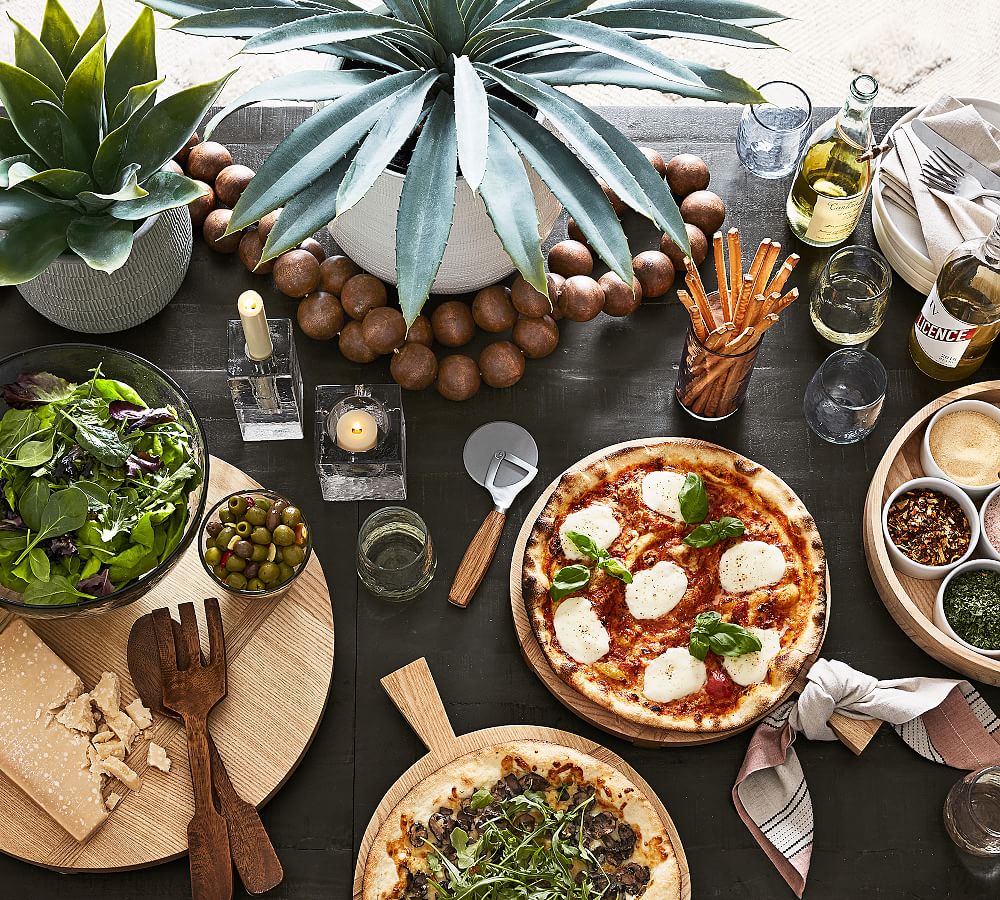 Hammered Handcrafted Glass Serving Bowl Pottery Barn