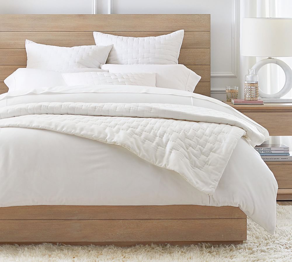 Bliss Handcrafted Linen/Cotton Quilt | Pottery Barn