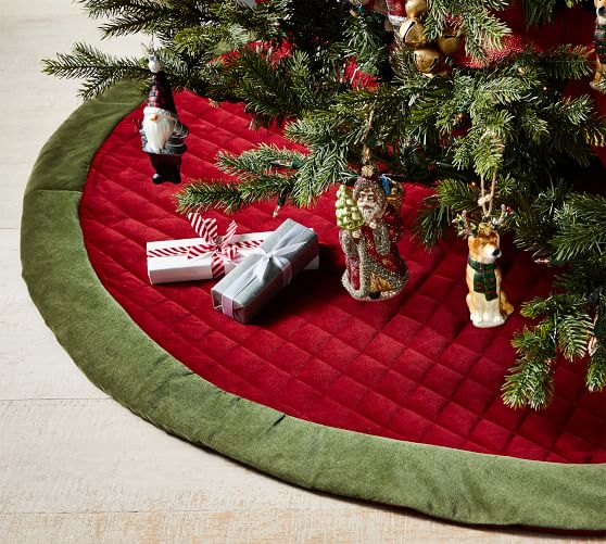 Classic Velvet Tree Skirts Pottery Barn