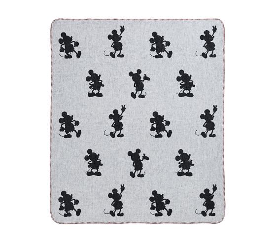Disney Mickey Mouse Jacquard Reversible Throw Blanket | Pottery Barn