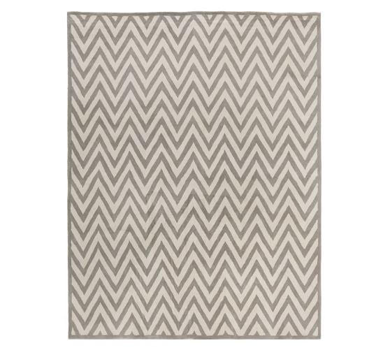 Gray Hayden Zig Zag Rug Patterned Rugs Pottery Barn