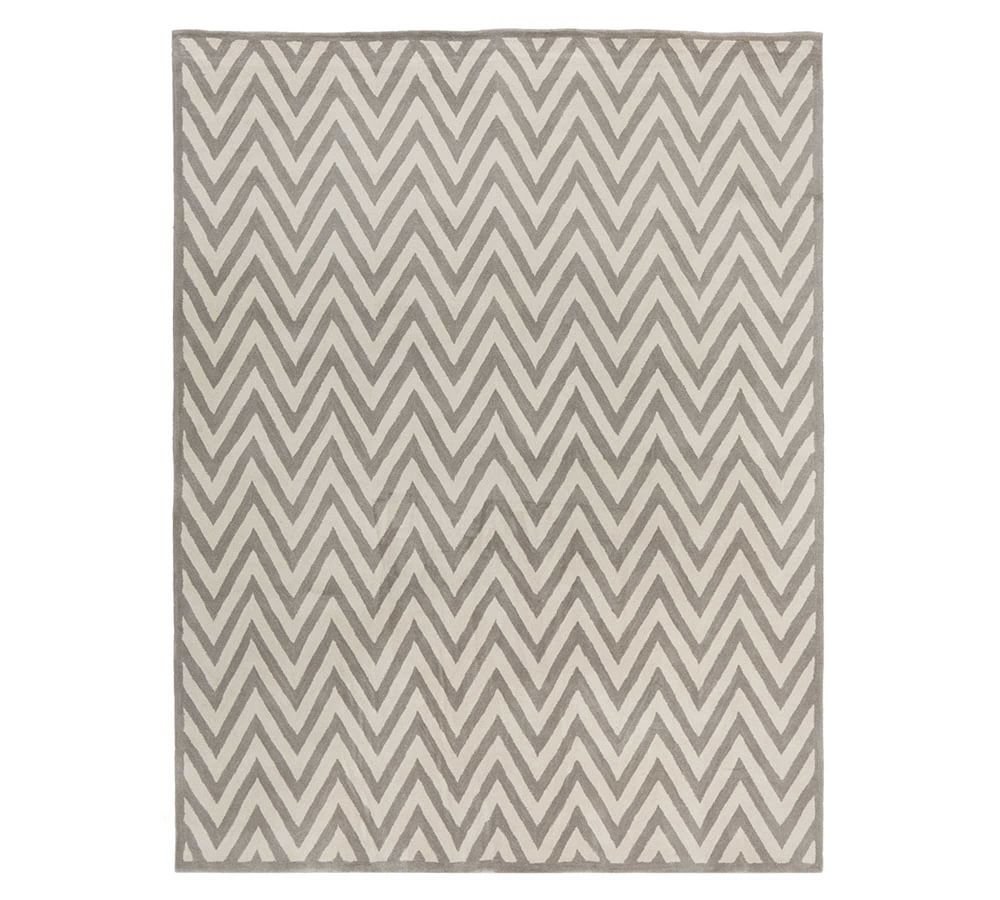 Gray Hayden Zig Zag Rug Patterned Rugs Pottery Barn