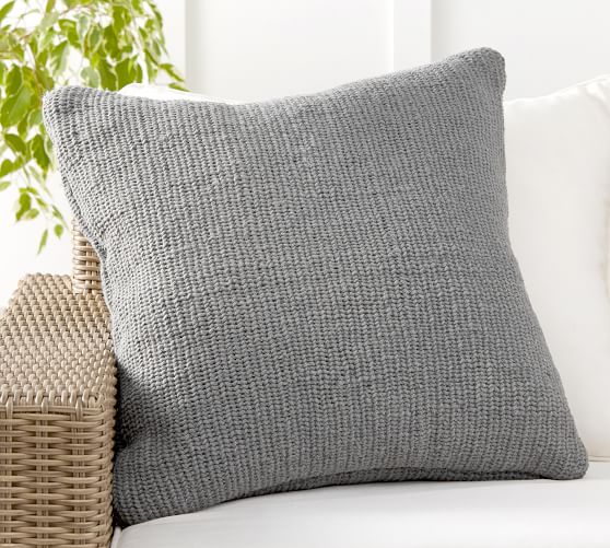 Thallo Textured Outdoor Throw Pillow Pottery Barn