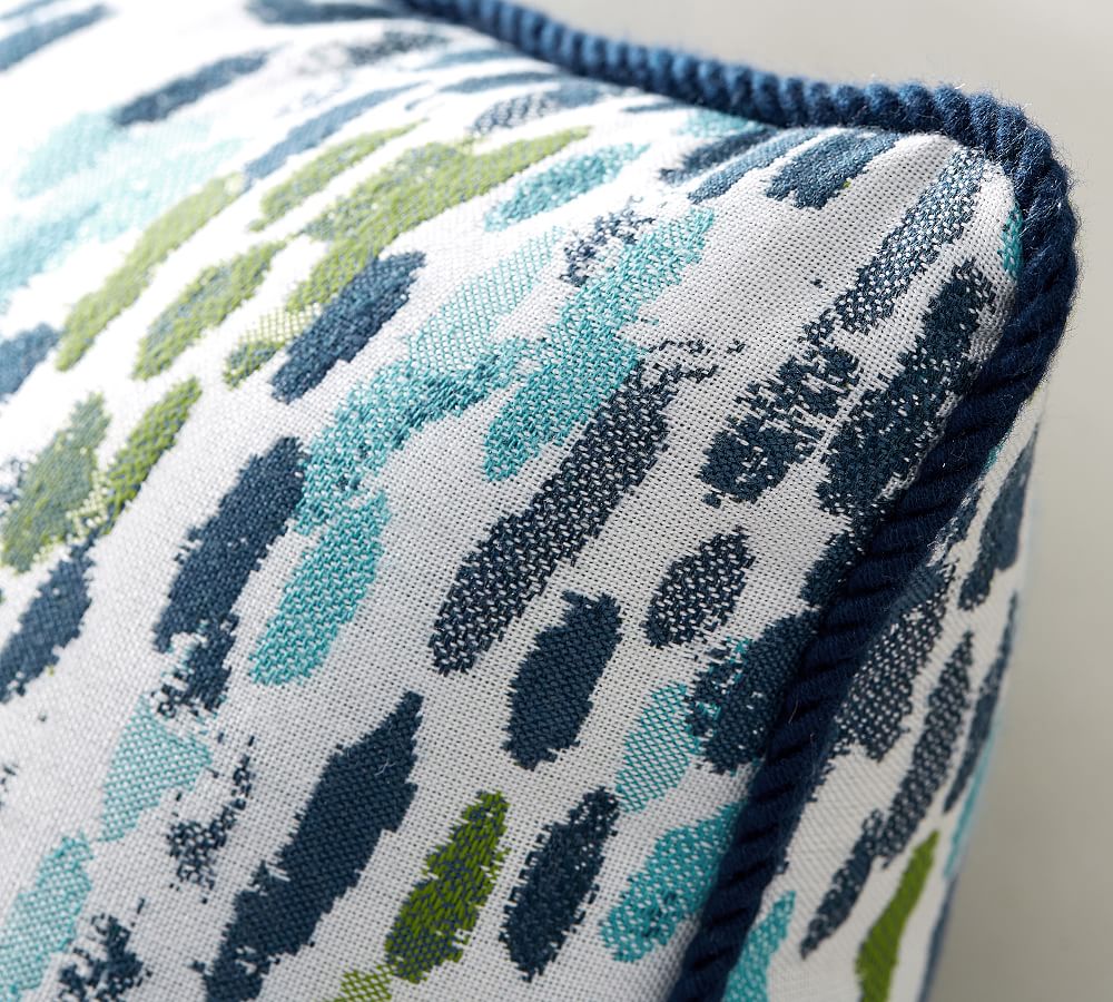 Sunbrella® Multi Dot Jacquard Outdoor Throw Pillow Pottery Barn