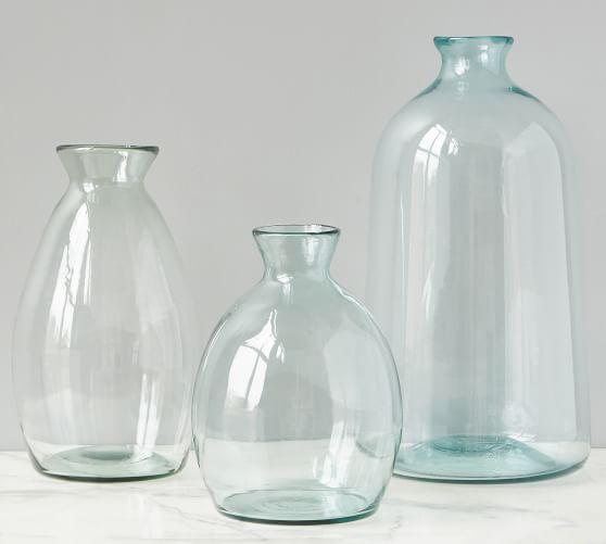 Artisanal Recycled Glass Vases Pottery Barn