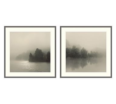 Lake Mist Framed Prints - 38