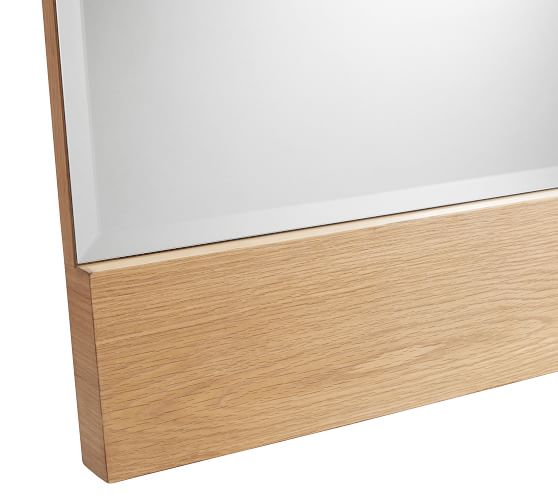Temescal White Oak Floor Mirror Pottery Barn