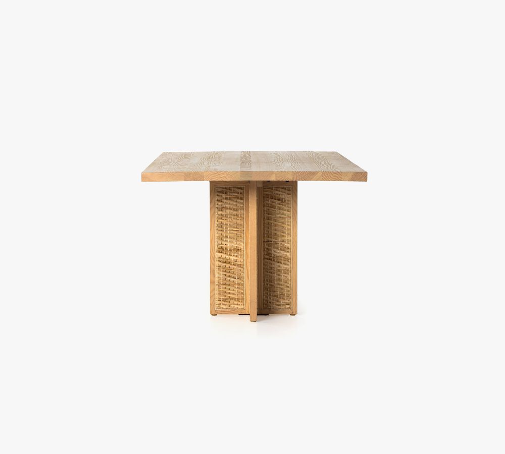 Elkhorn Rectangular Cane Dining Table Pottery Barn
