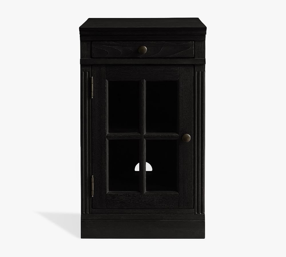 Livingston Single Glass Door Filing with Top Pottery Barn