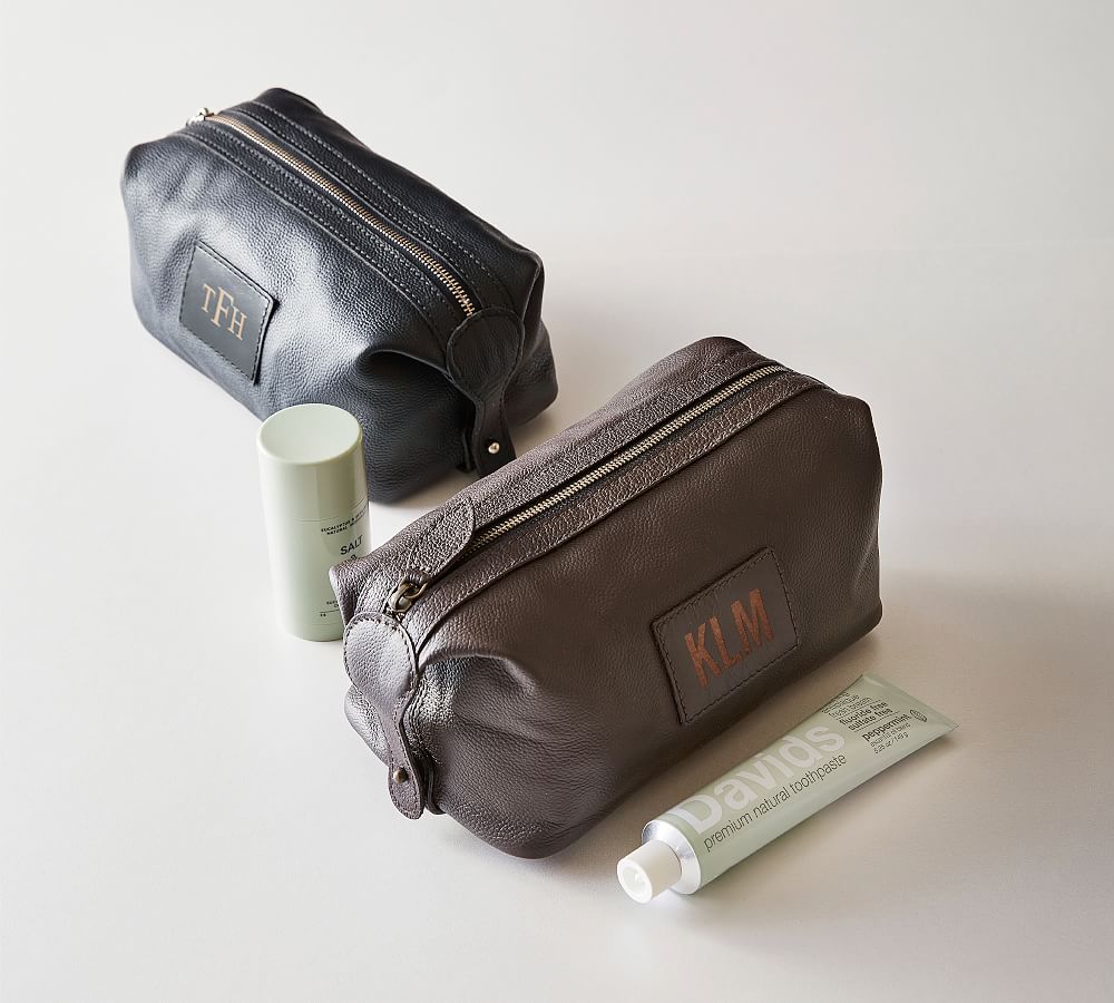 Grant Leather Toiletry Bag Pottery Barn