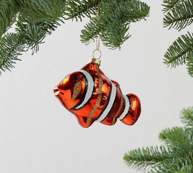 Mercury Glass Sea Creatures Ornaments | Pottery Barn