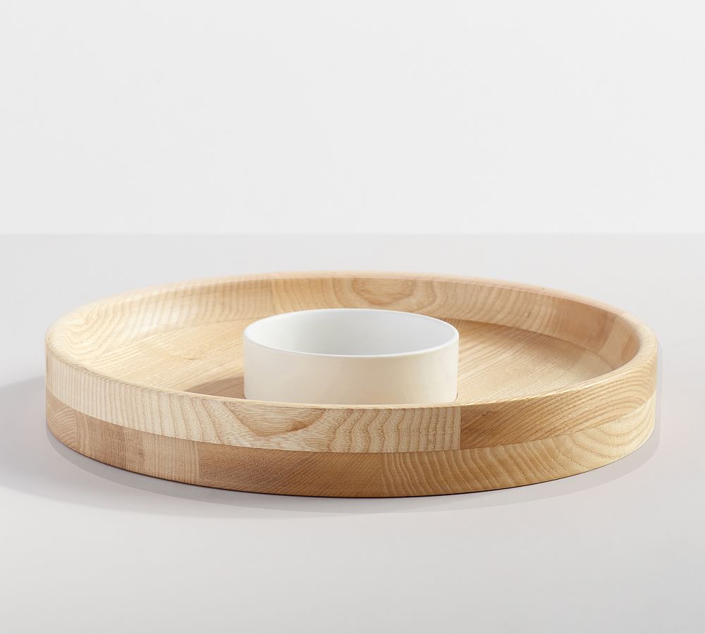 Ash Wood Chip & Dip Serving Tray | Pottery Barn