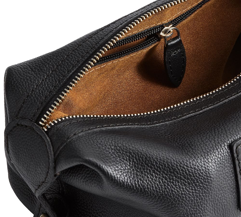 Grant Leather Toiletry Bag | Pottery Barn
