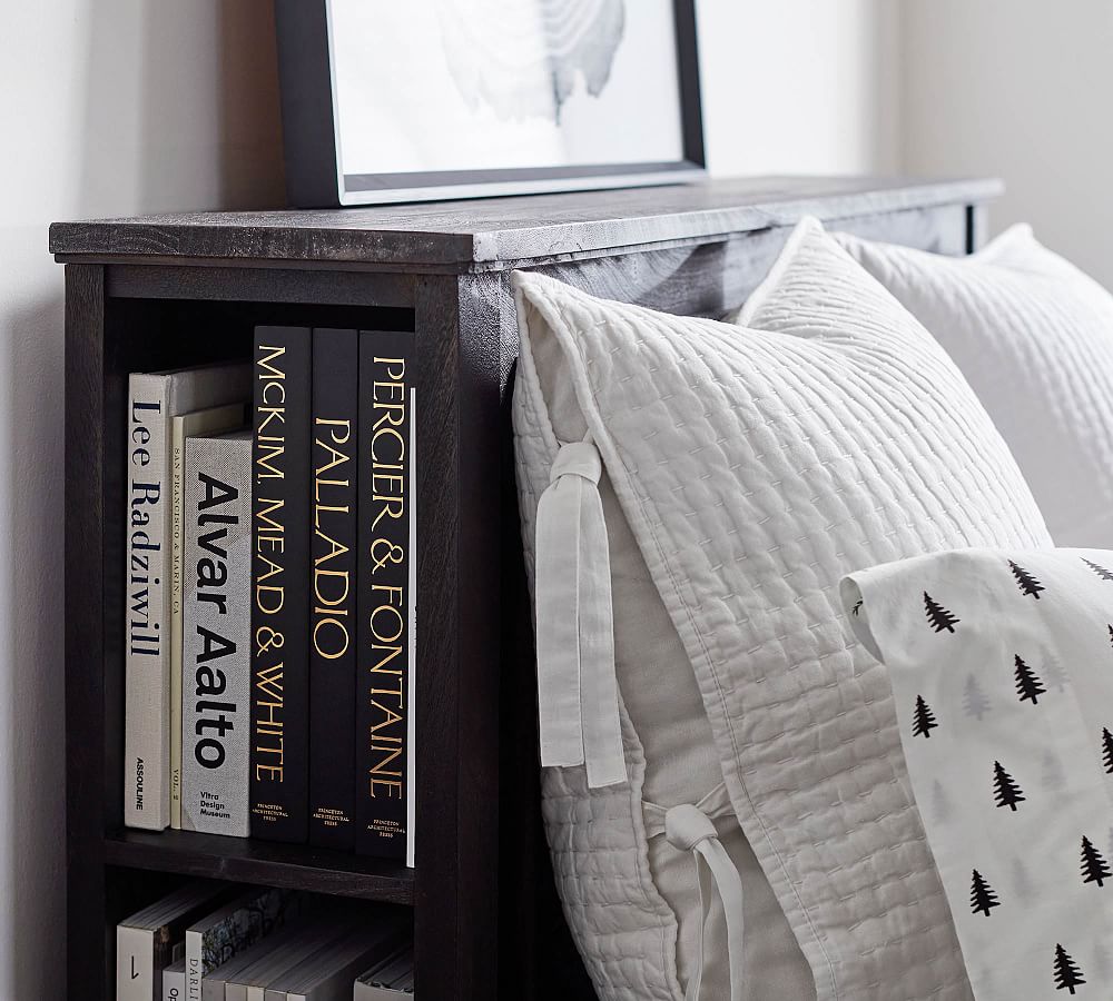 Astoria Storage Headboard & Platform Bed Pottery Barn