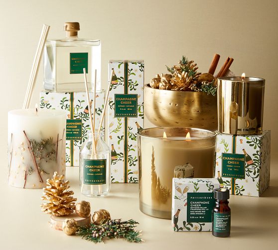 Flameless Diffuser Candle Fragrance Oil, Champagne Cheer Set of 2