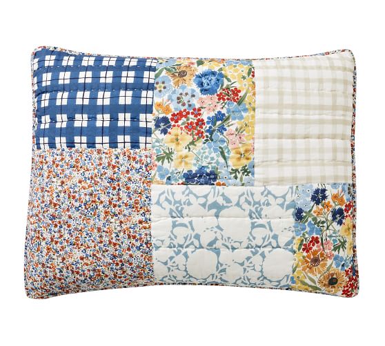 Lana Handcrafted Patchwork Cotton Quilted Sham | Pottery Barn