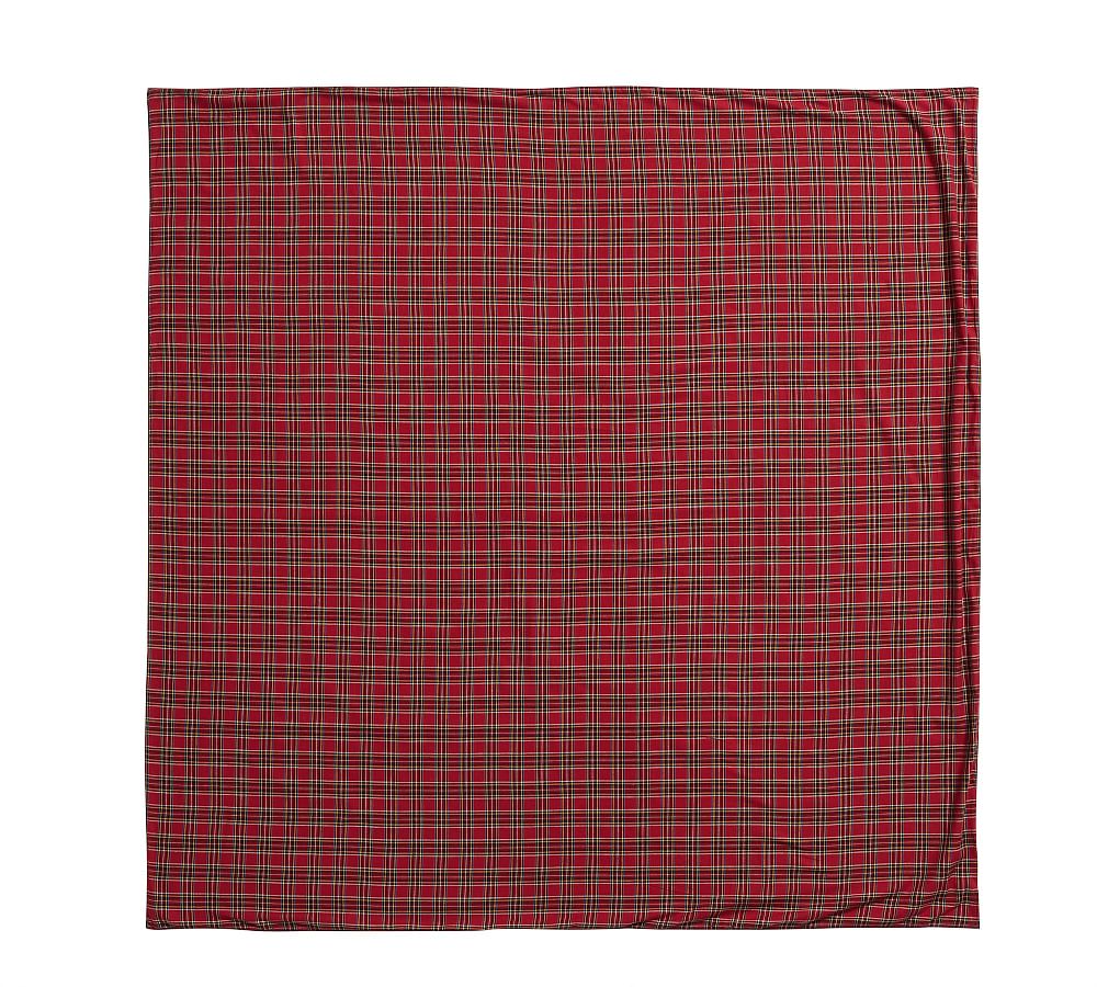 Madison Plaid Table Throw Pottery Barn