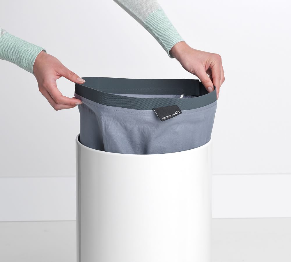 Brabantia 9.2 Gallon Laundry Bin with Cork Lid Pottery Barn