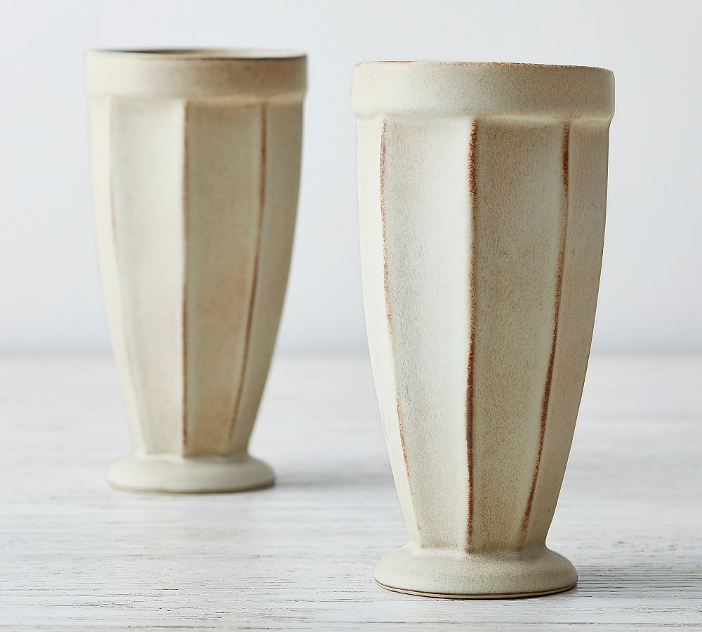 Mendocino Handcrafted Stoneware Ice Cream Float Cups Set of 4