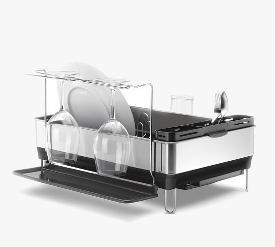 Simplehuman® Dish Drying Rack Pottery Barn