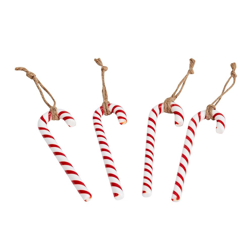Candy Cane Napkin Rings, Set of 4 Pottery Barn