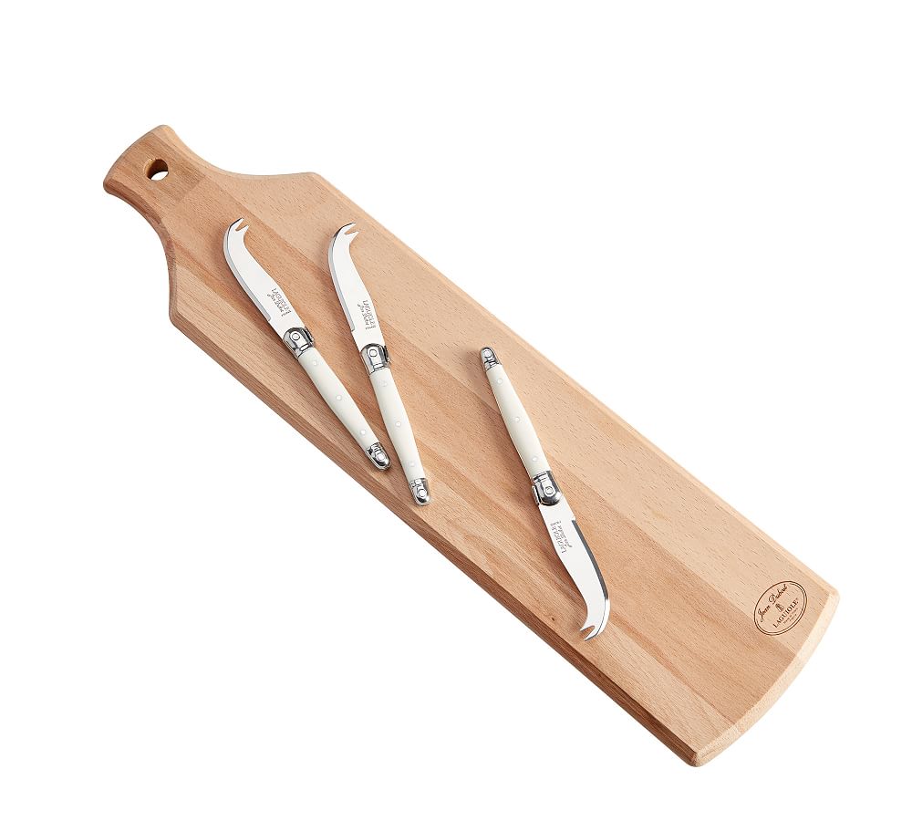 Laguiole Cheese Board & Knives Gift Set | Pottery Barn