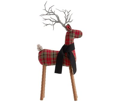 Plaid Reindeers | Pottery Barn